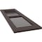 Ekena Millwork 12W x 77H Americraft Two Equal Louver Exterior Real Wood Shutters, Raisin Brown, PR RW101LV12X77TBH - alternate 6